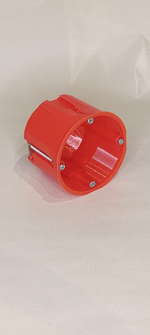 Puszka podtynkowa 60mm regips głęboka pomarańczowa