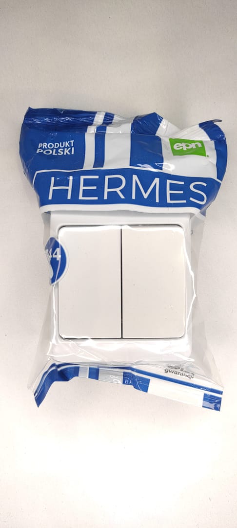 Hermes Łącznik świecznikowy hermetyczny IP44 biały