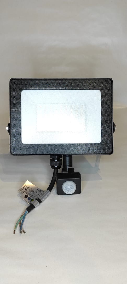 Naświetlacz LED PIR 50W CW 6500K