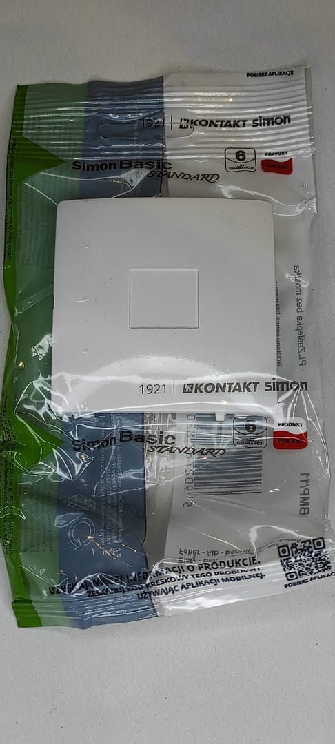 Simon Basic Zaślepka ramki biała