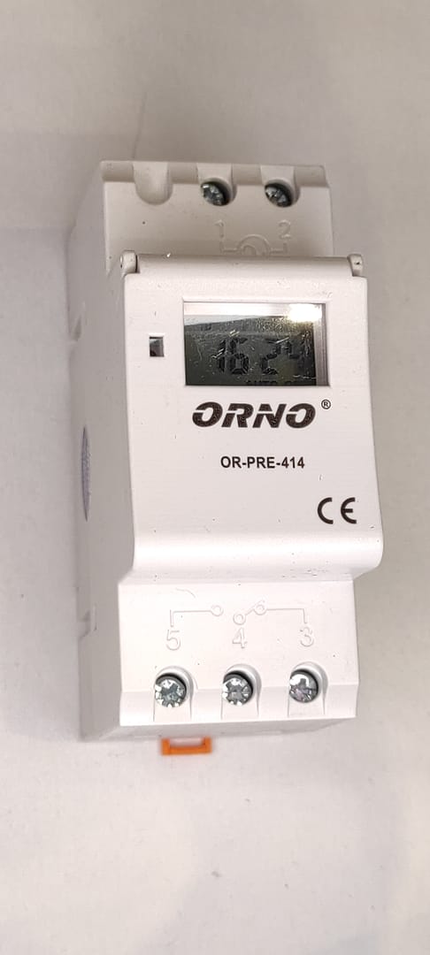 PROGRAMATOR CZASOWY NA SZYNĘ TH OR-PRE-414 ORNO
