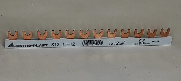 Szyna łączeniowa 1P 80A 12mm2 widełkowa (12mod.) 1F S12